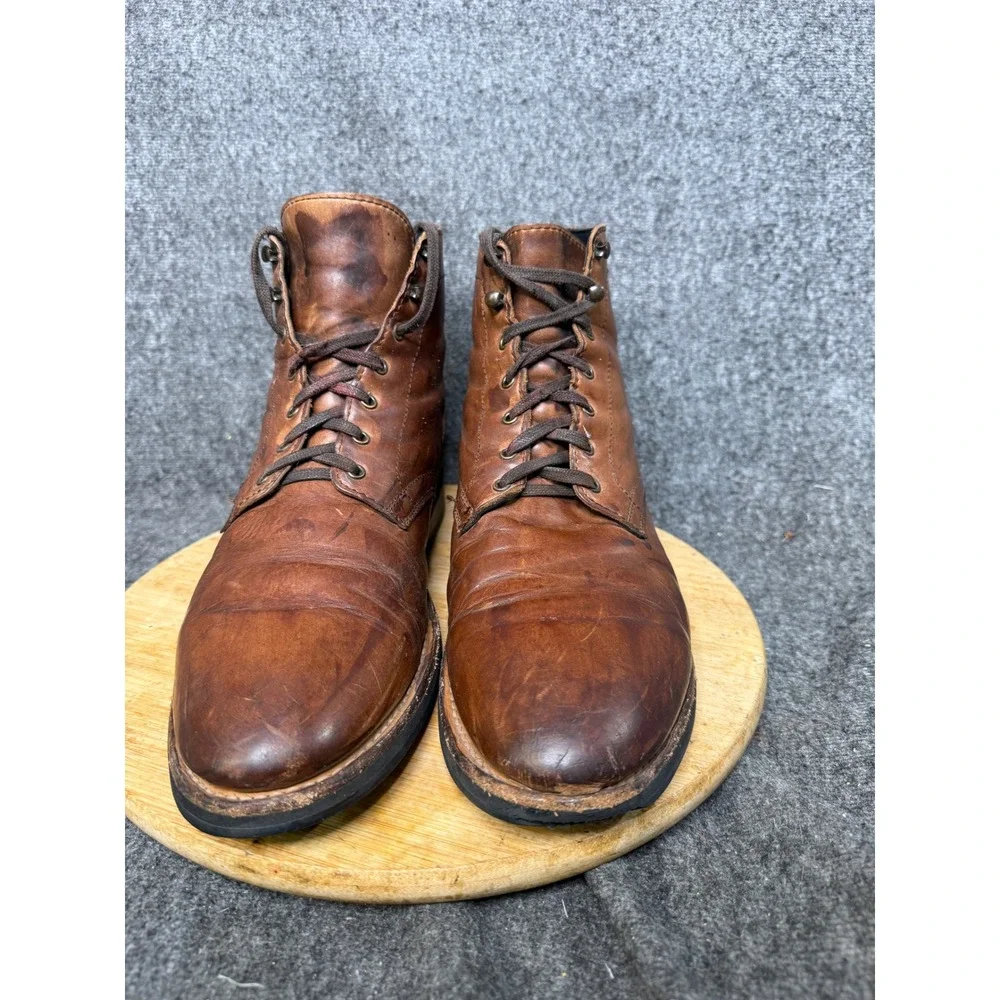 Thursday Boot Company President Brown Leather Lace Up Boots Mens 13 18031 781